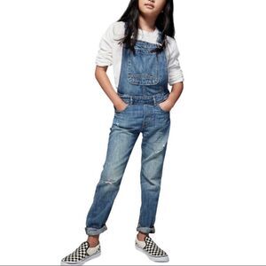 Gap Girl’s Blue jean distressed overalls